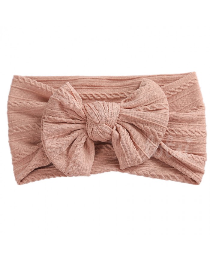 Neutrals Luxury Ribbed Cable Knit Baby Headband - Main Image