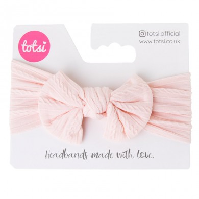 Esme - Luxury Cable Knit Bow Baby Headband
