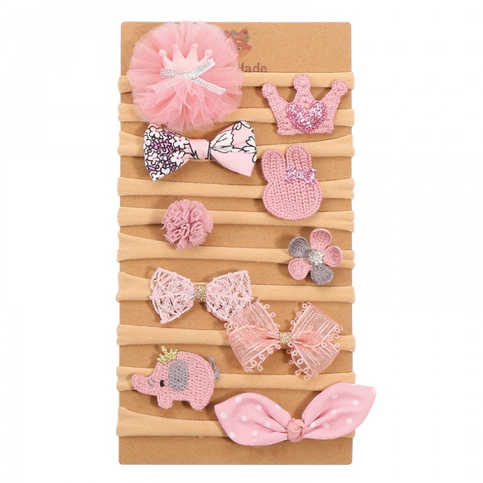 Lola - Pink Baby Headband Gift Set On Card