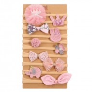 Lola - Pink Baby Headband Gift Set On Card