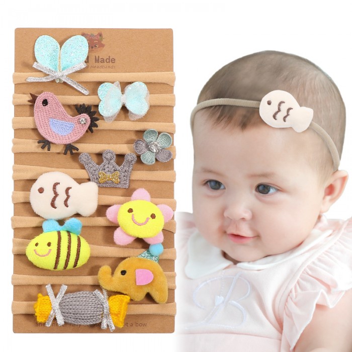 Cute Animals -  Baby Headband Gift Set
