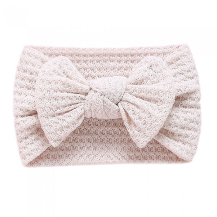 Mae - Luxury Waffle Bow Baby Headband