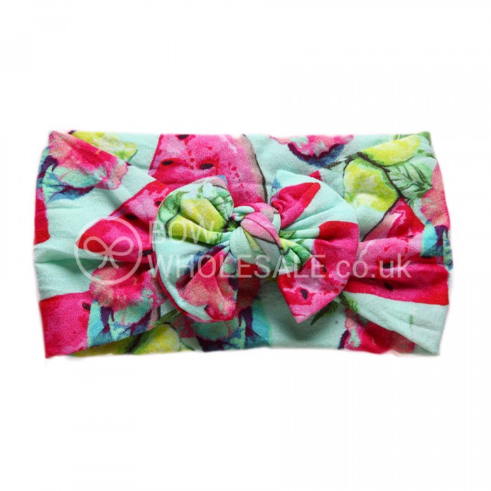 Luxury Nylon Bow Baby Headband - Fruit