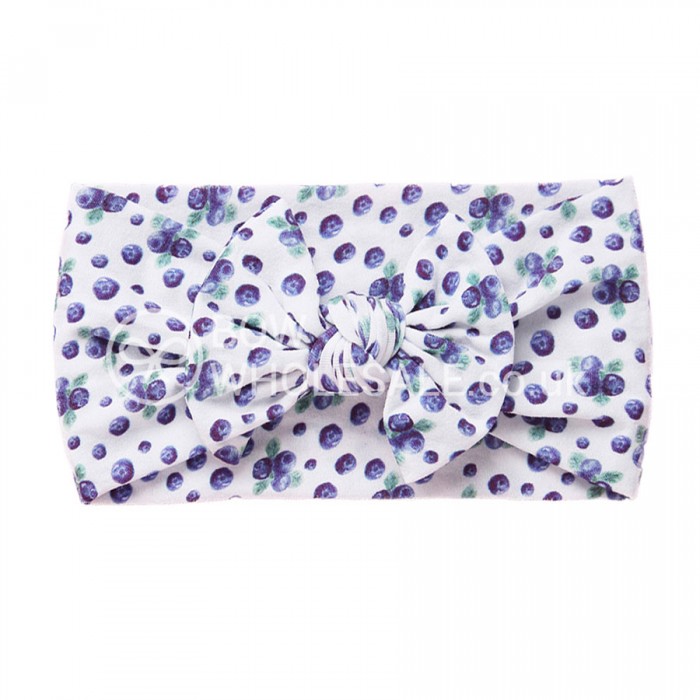 Luxury Nylon Bow Baby Headband - Fruit