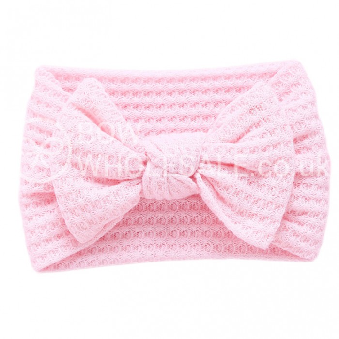 Mae - Luxury Waffle Bow Baby Headband