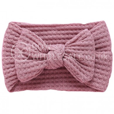 Mae - Luxury Waffle Bow Baby Headband