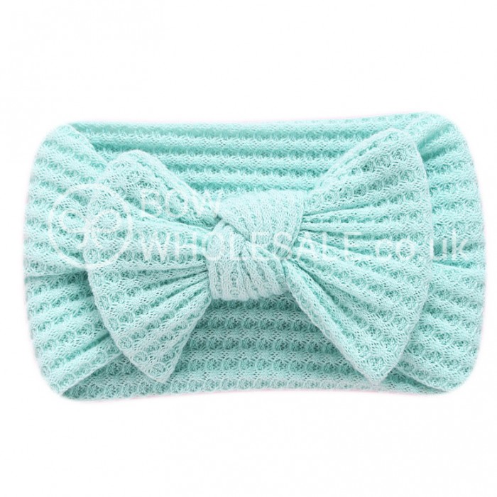 Mae - Luxury Waffle Bow Baby Headband