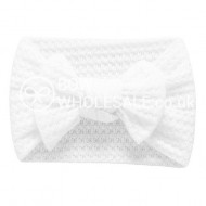 Mae - Luxury Waffle Bow Baby Headband