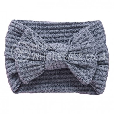 Mae - Luxury Waffle Bow Baby Headband