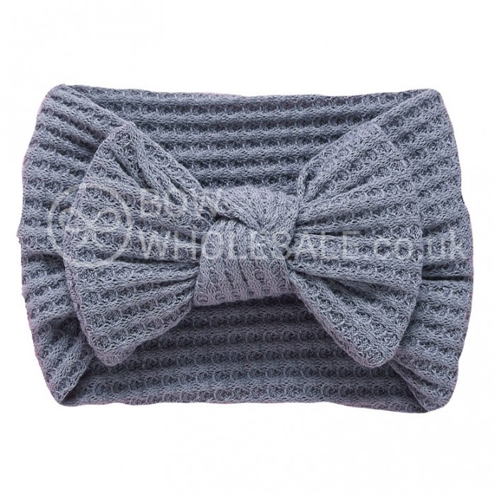 Mae - Luxury Waffle Bow Baby Headband