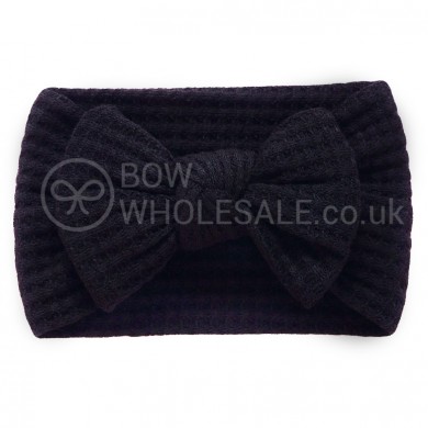 Mae - Luxury Waffle Bow Baby Headband