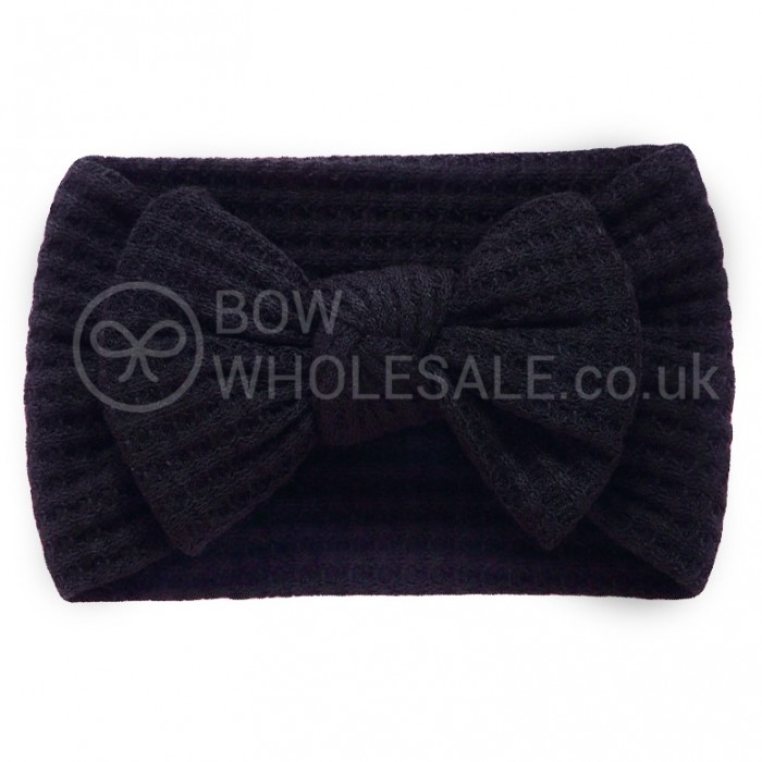 Mae - Luxury Waffle Bow Baby Headband