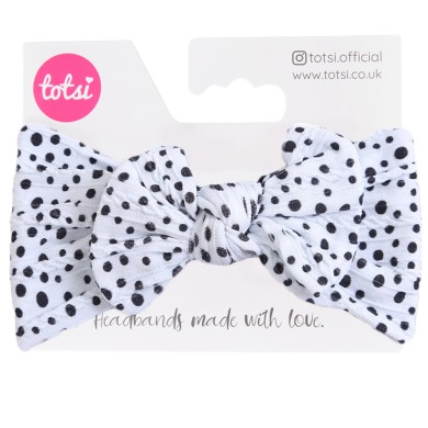 Polka- Luxury Cable Knit Baby Headband