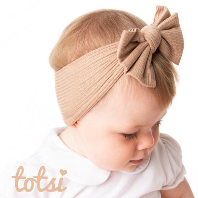 Dayna - Luxury Ribbed Bow Baby Headband