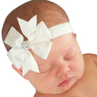 Chanell - Gemstone Bow Baby Headband