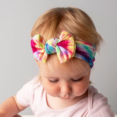 Harmony - Tie Dye Cable Knit Baby Headband