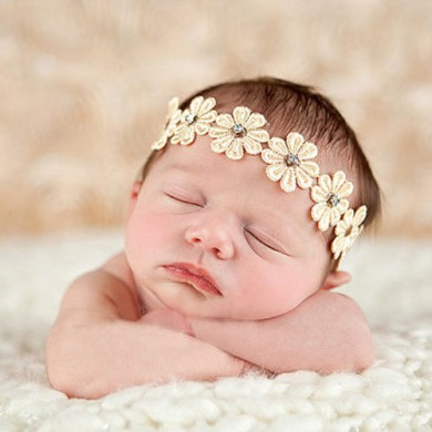 Helena  - Luxury Flower Newborn Baby Headband