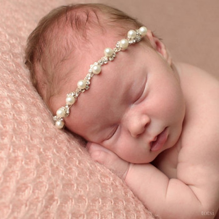 Catarina - Luxury Pearl Baby Headband