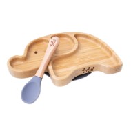 Elephant - Luxury Bamboo Suction Baby Plate Set