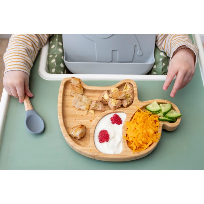 Elephant - Luxury Bamboo Suction Baby Plate Set