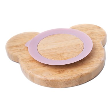 Bear - Luxury Bamboo Suction Baby Plate Set