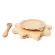 Lion - Luxury Bamboo Suction Kids Plate Set