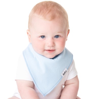Blues - Luxury Plain Dribble Bib