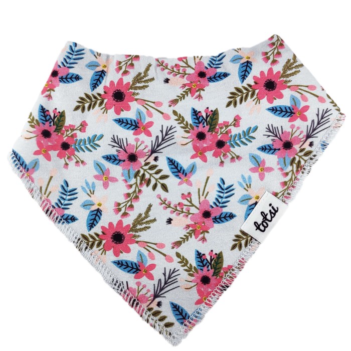 Celeste - Luxury Floral Baby Dribble Bib