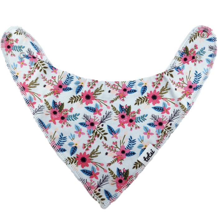 Celeste - Luxury Floral Baby Dribble Bib