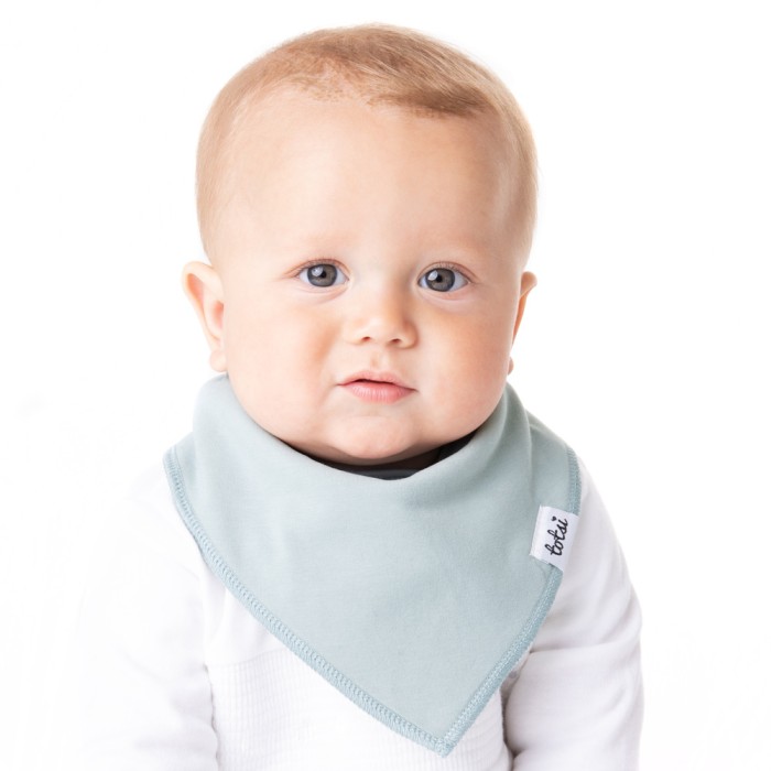 Gender Neutral Duck Egg - Luxury Plain Dribble Bib