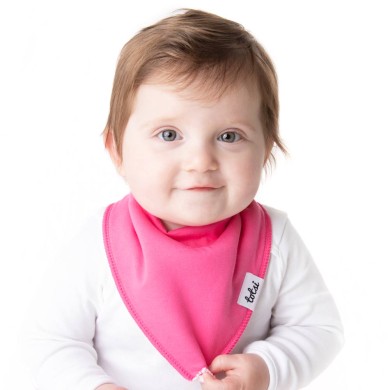 Pinks - Luxury Plain Dribble Bibs