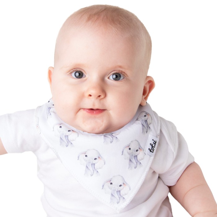 Bubble The Baby Elephant - Luxury Dribble Bib