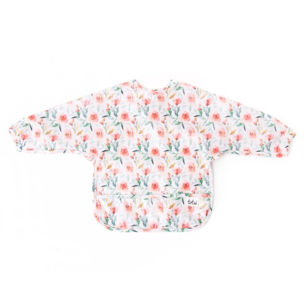Rose - Long-Sleeve Coverall Weaning Bib
