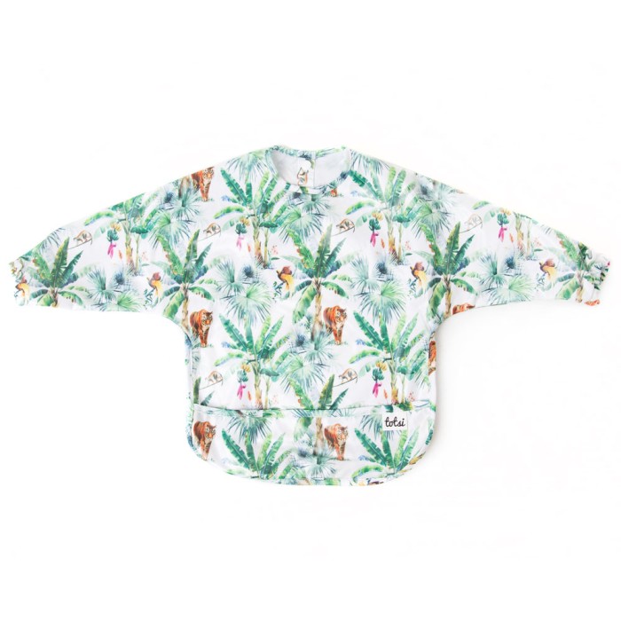 Tiger Jungle - Long-Sleeve Coverall Weaning Bib