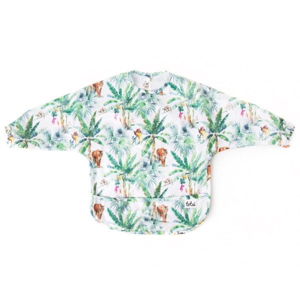 Tiger Jungle - Long-Sleeve Coverall Weaning Bib