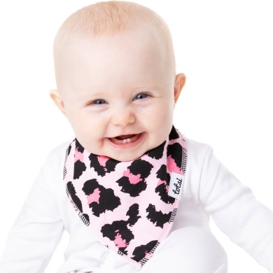 Duchess - Luxury Pink Leopard Print Dribble Bib