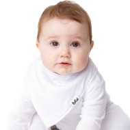 Whites - Luxury Plain Dribble Bib