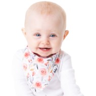 Posy Rose - Luxury Floral Baby Dribble Bib