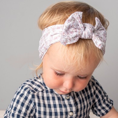 Elena - Floral Cable Knit Bow Headbands