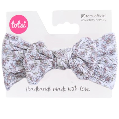 Elena - Floral Cable Knit Bow Headbands