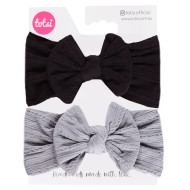 Lucy - Cable Knit Bow Headband Gift Set