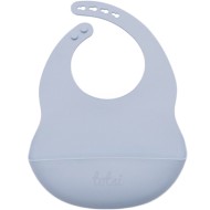 Lunar Grey - Luxury Waterproof Silicone Baby Bib