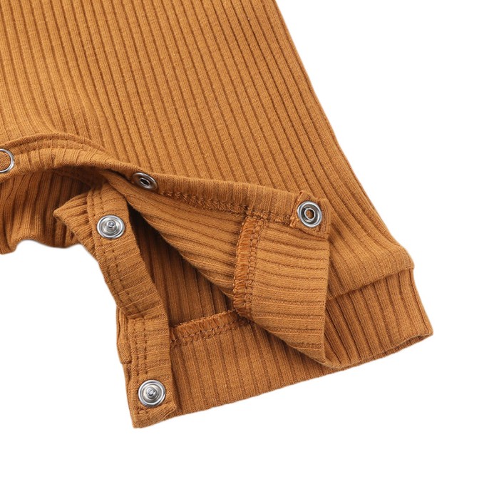 Bowie - Short Sleeve Ribbed Baby Romper