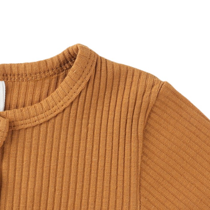 Bowie - Short Sleeve Ribbed Baby Romper