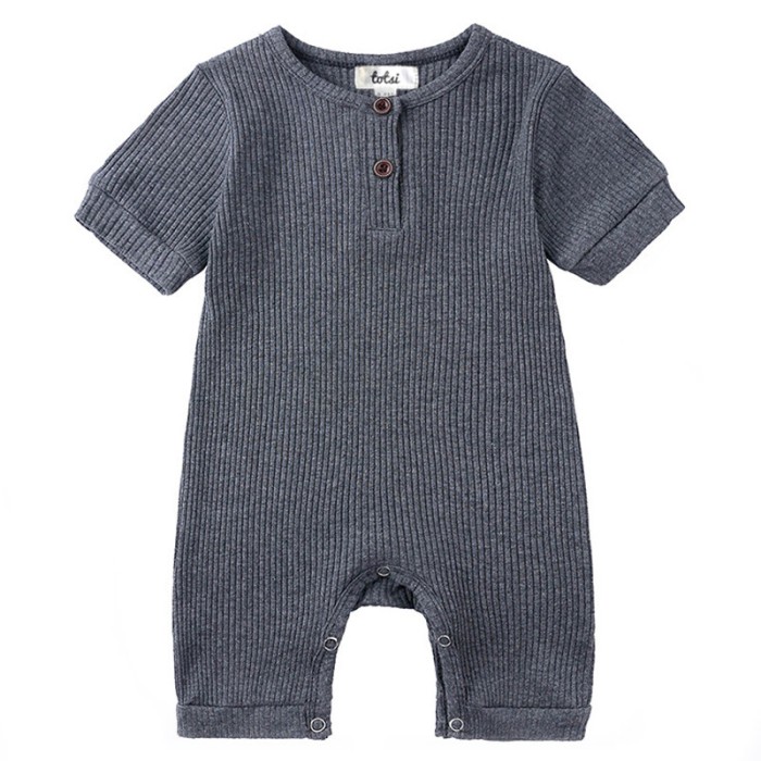 Arlo 2 -Short Sleeve Luxury Ribbed Romper