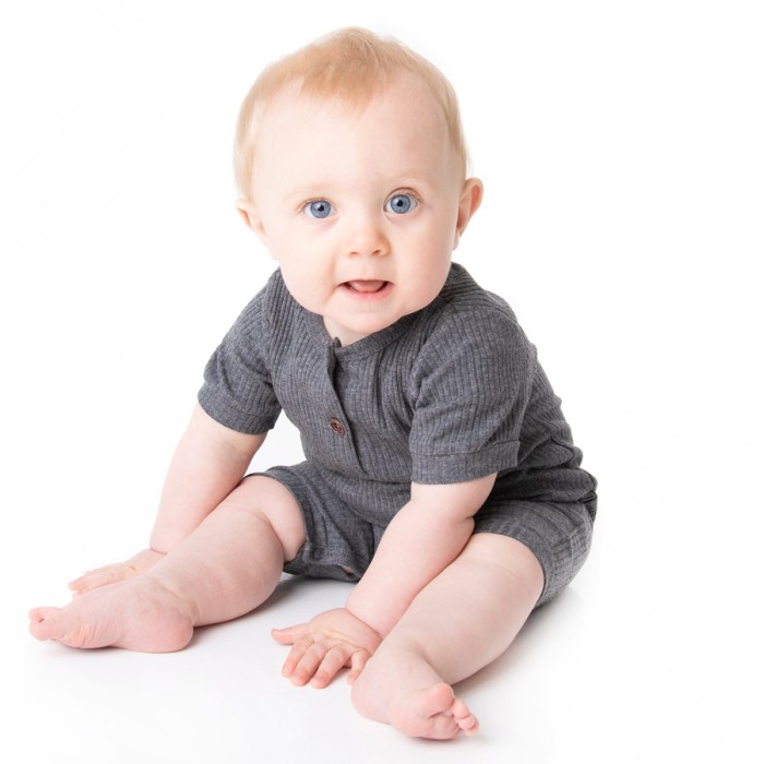 Arlo 2 -Short Sleeve Luxury Ribbed Romper