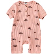 Aoife - Luxury Rainbow Ribbed Romper