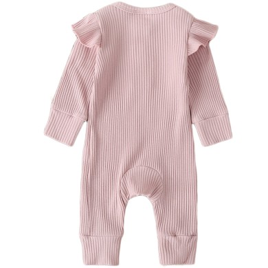 Freya - Luxury Frilly Ribbed Baby Romper