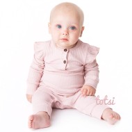 Freya - Luxury Frilly Ribbed Baby Romper