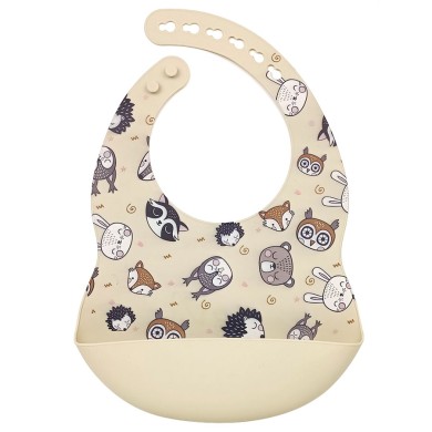 Woodland Friends - Luxury Silicone Baby Bib